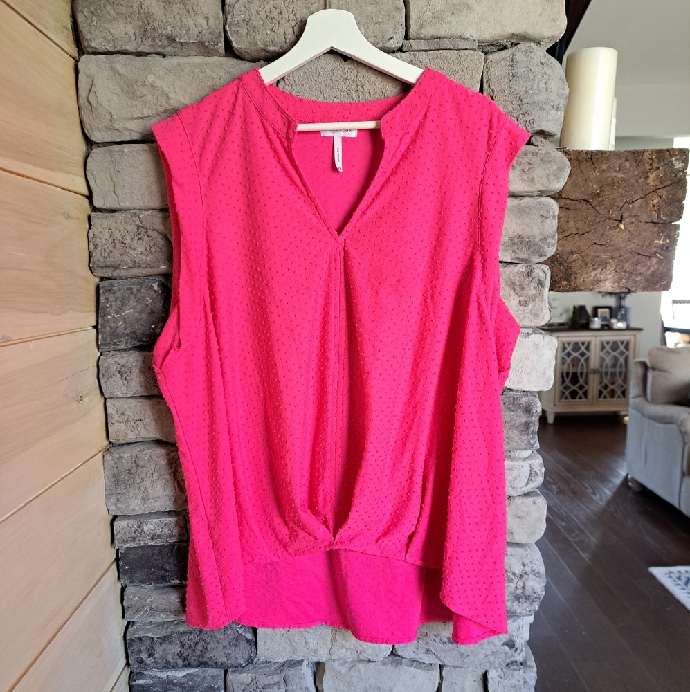 Lone + Lux Pink Top sz 3X